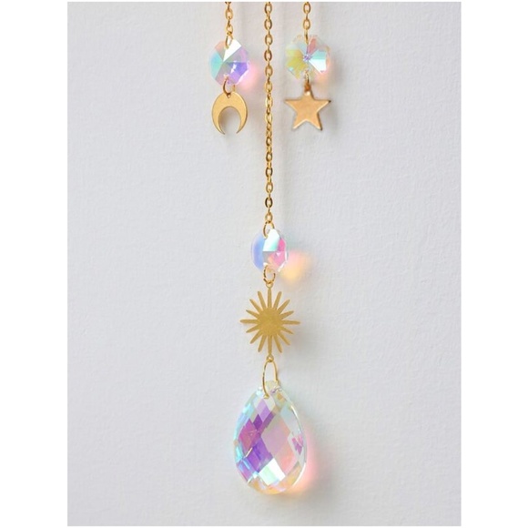 Boho Gold tone Star Sun Moon Wall Decor - Picture 3 of 3